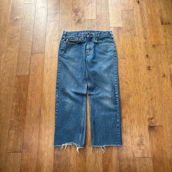 Men’s Vintage Carhartt dark wash denim jeans - Picture 2 of 6